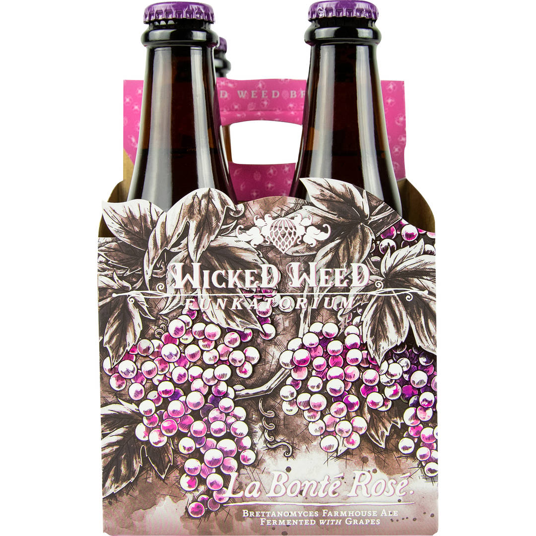 Wicked Weed Brewing La Bonte Rose, 4-Pack, 12 oz. Bottle
