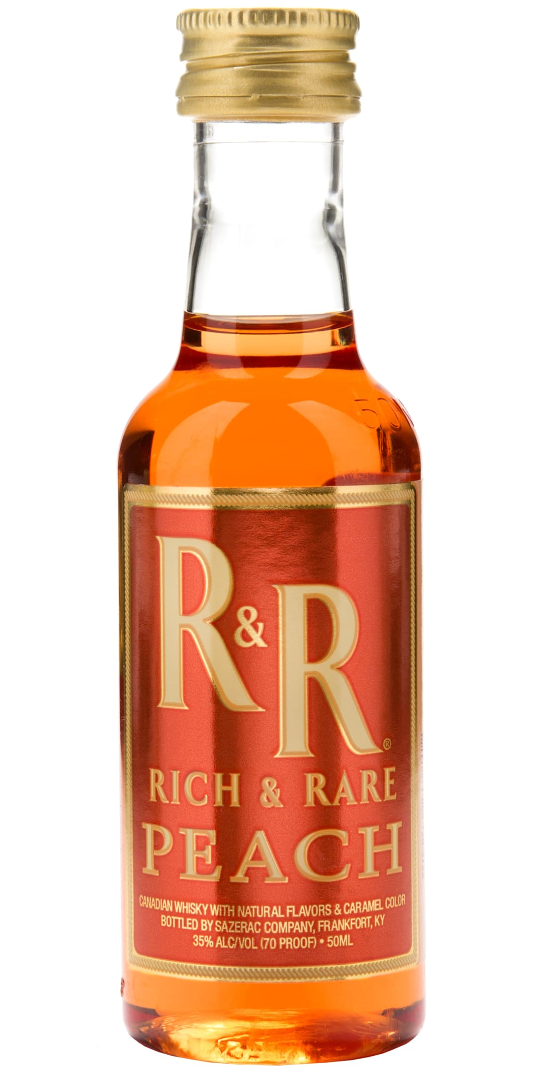 Rich & Rare Peach Whisky 50ml 70 Proof