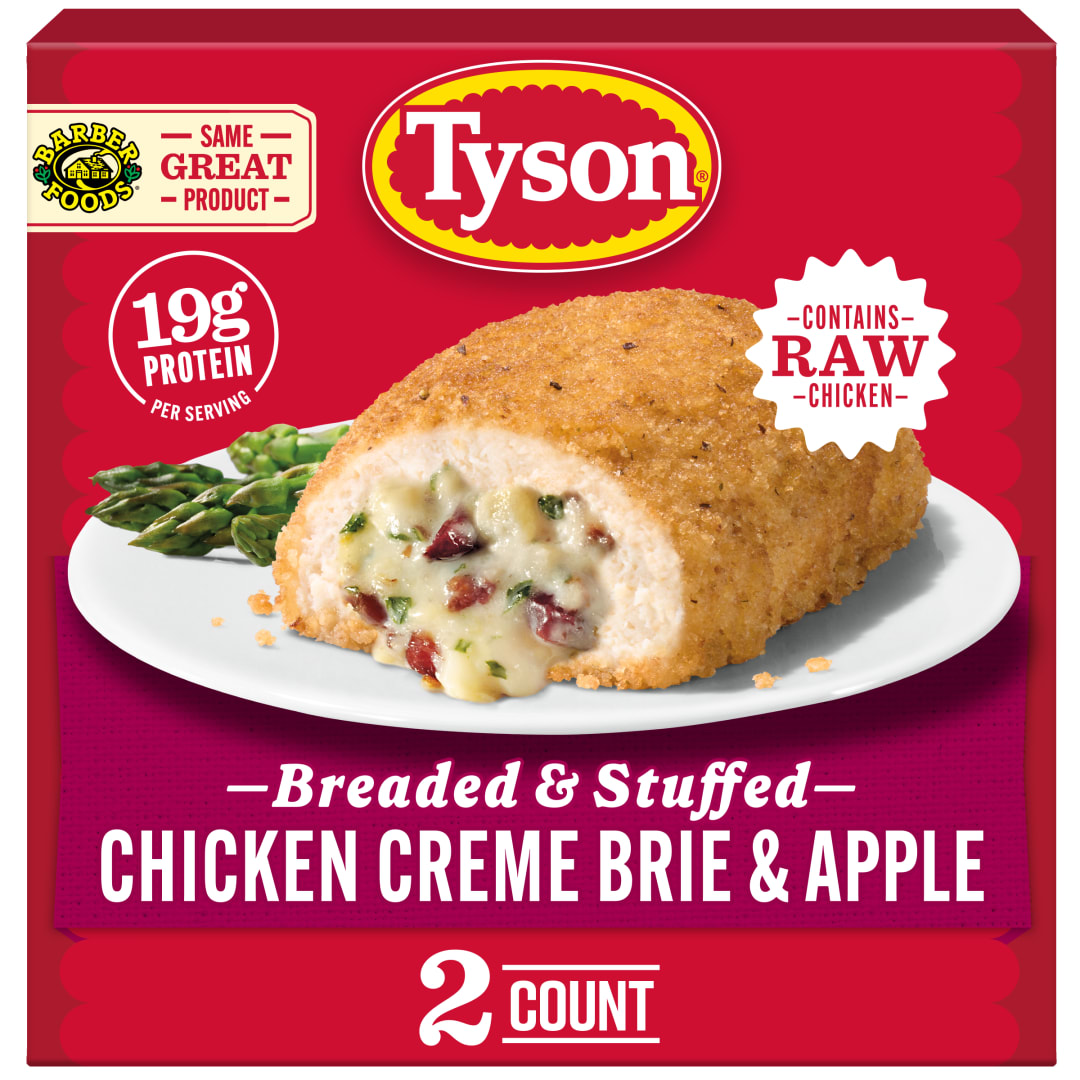 Tyson Frozen Stuffed Chicken Breasts Creme Brie Apple, 2 Count