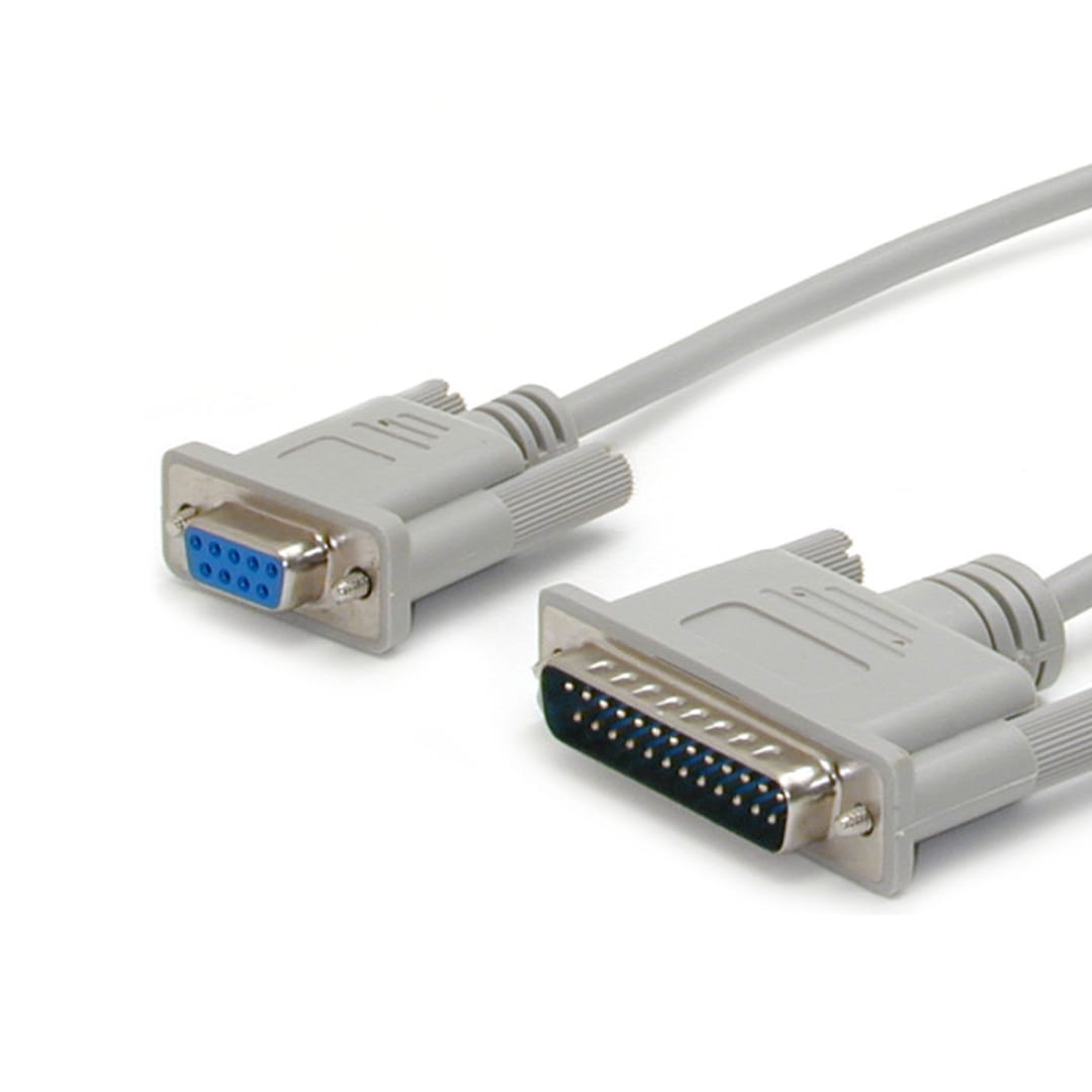 25 ft Serial Null-Modem Cable 9-25 F/M
