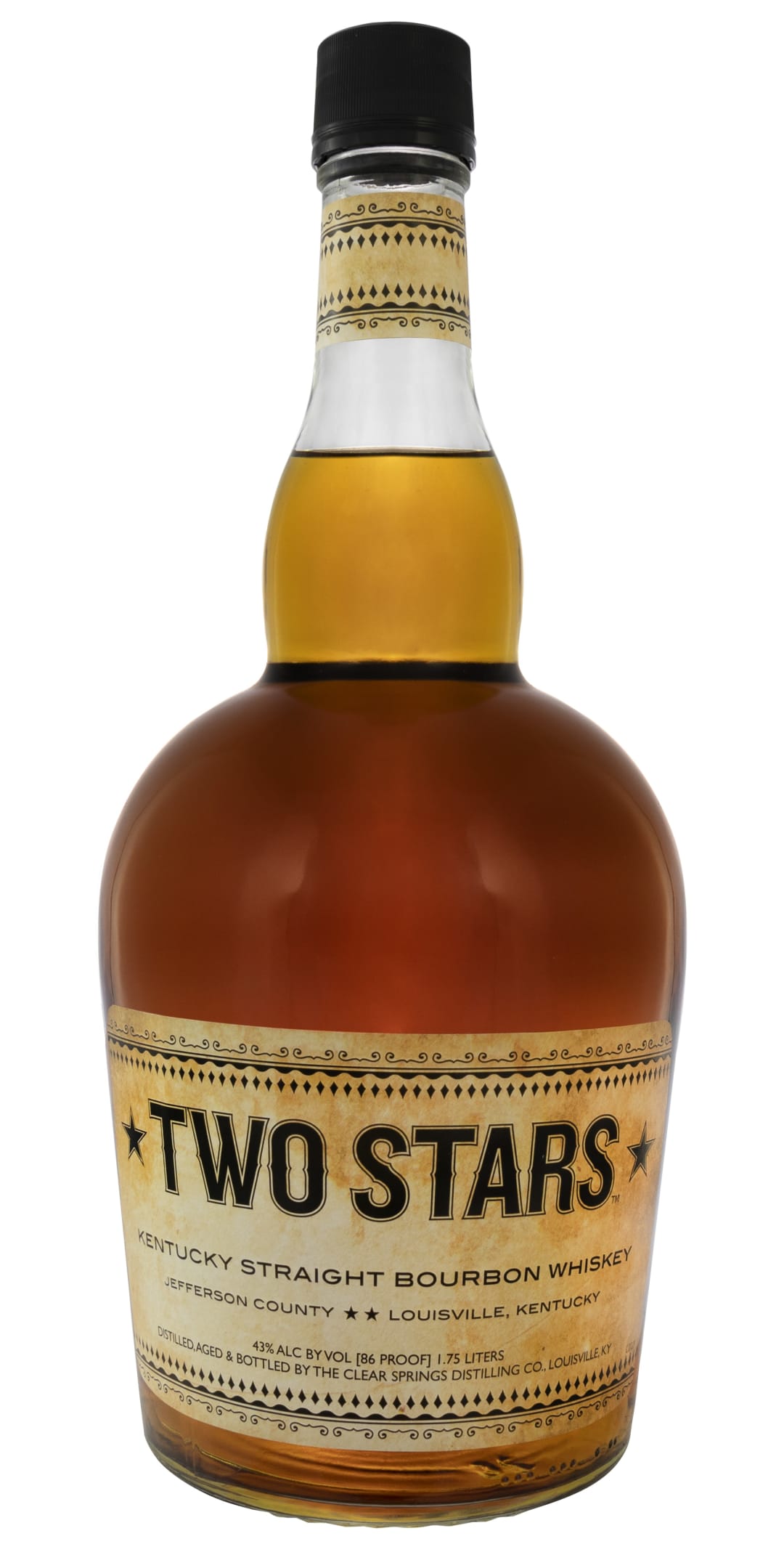 Two Stars Bourbon 1.75l 86 Proof