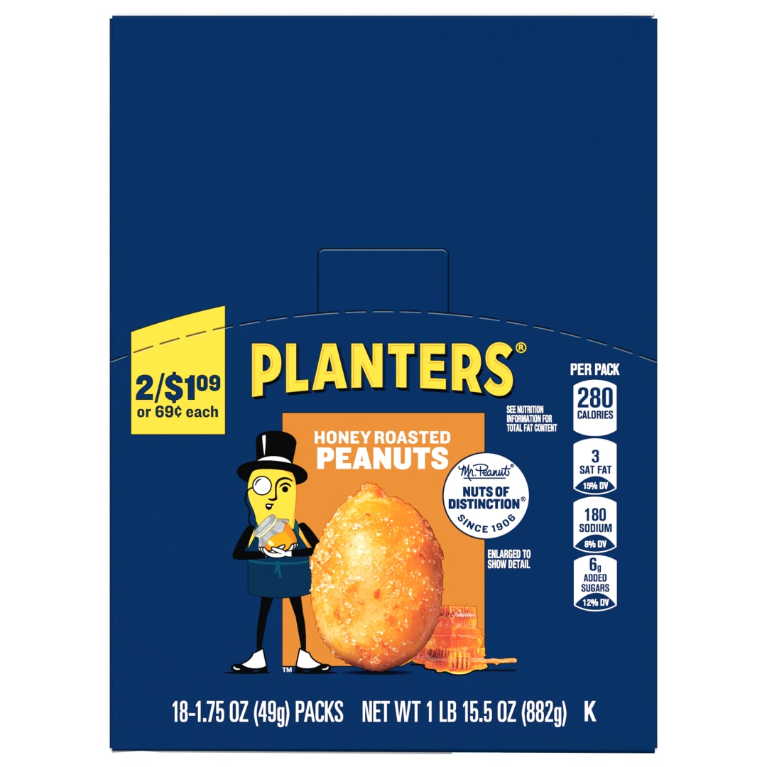 PLANTERS Honey Roasted Peanuts Tube