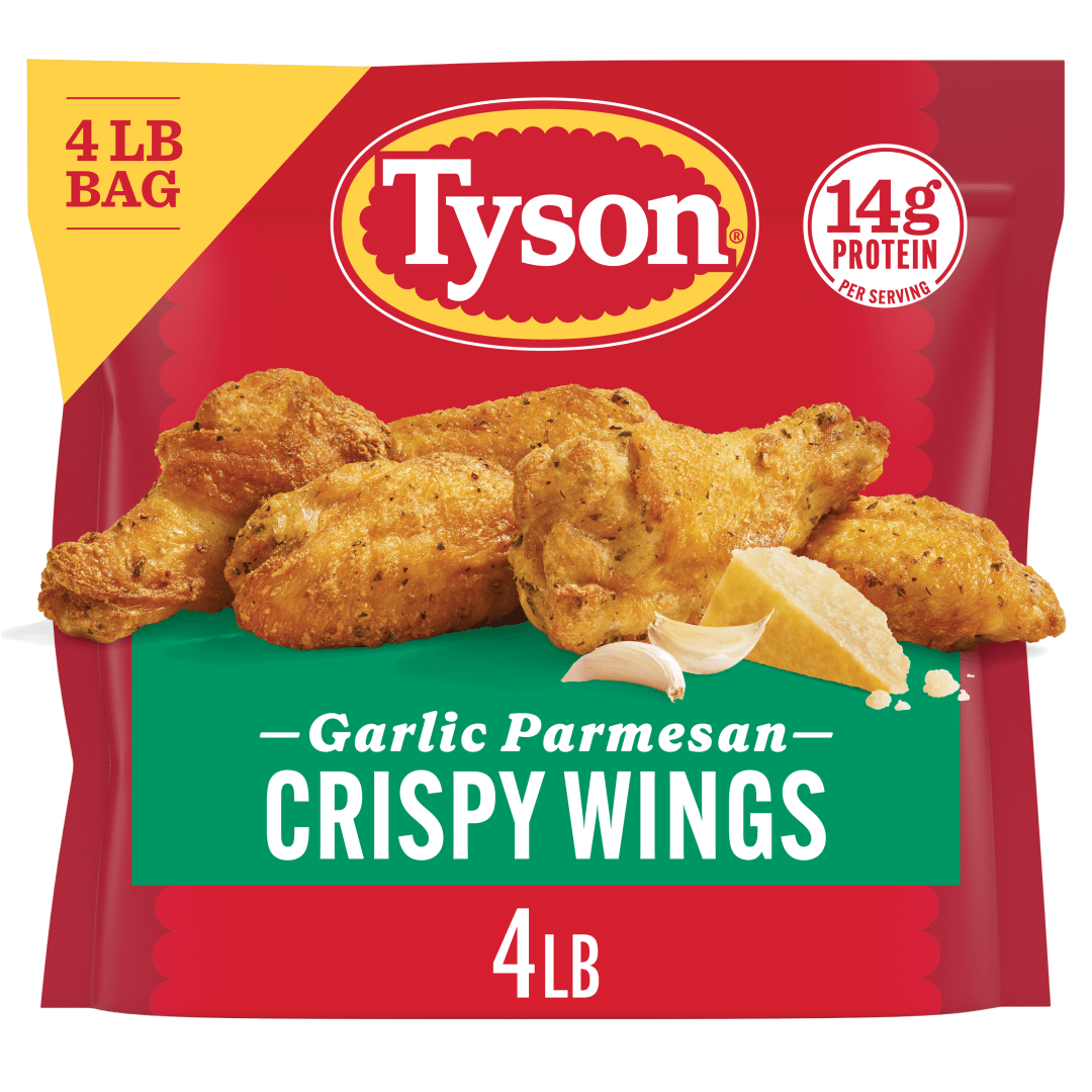 Tyson Frozen Garlic Parmesan Crispy Wings, 4 lb