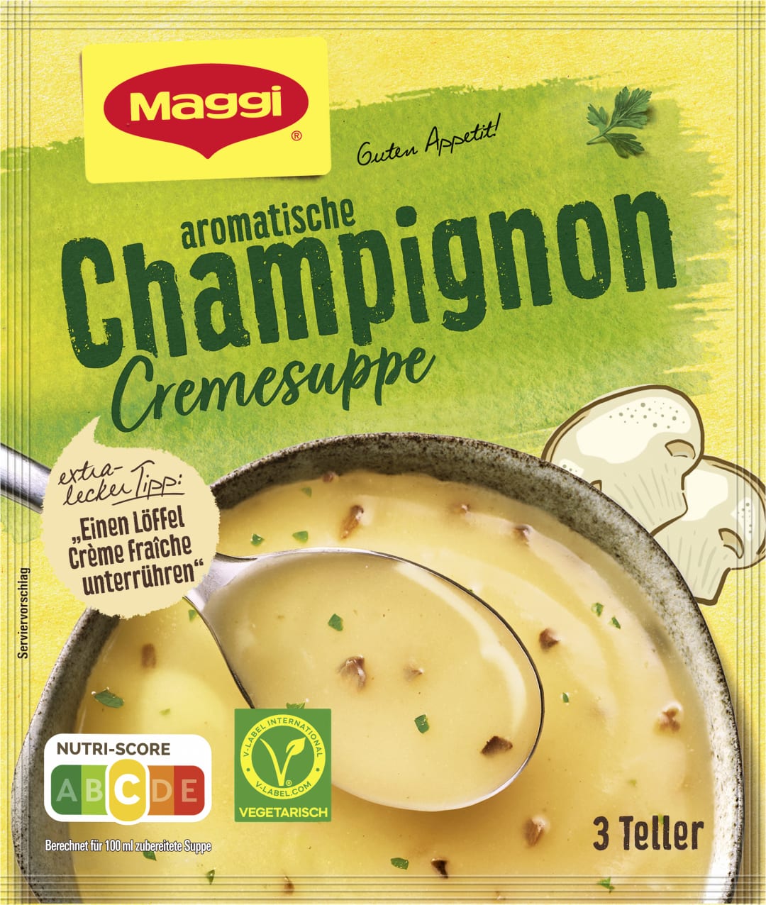 MAGGI GUTEN APPETIT Suppe Champignon Creme, ergibt 750 ml