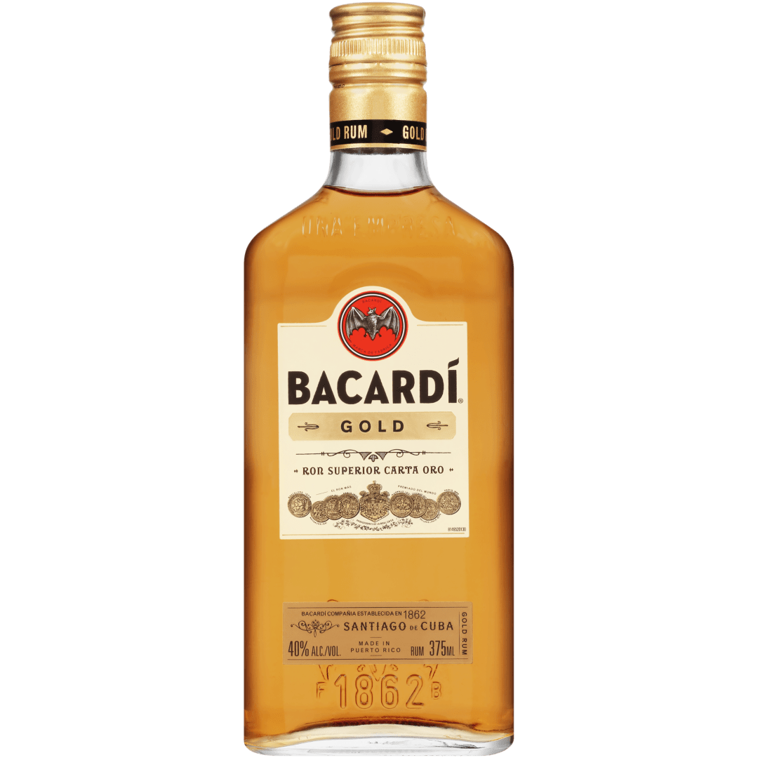Bacardi Gold Rum, Gluten Free 40% 375mL