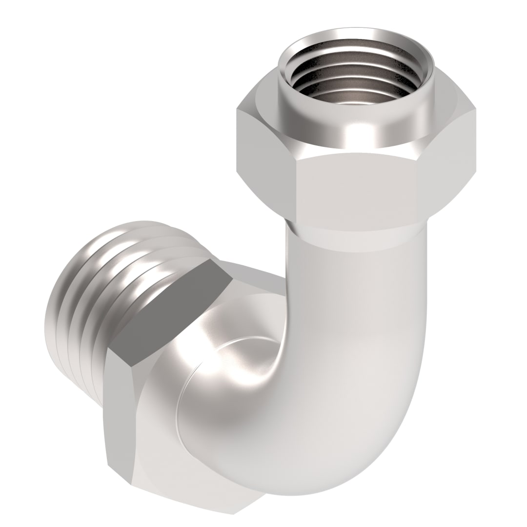 Aeroquip 1 Inch Female X 1 Inch Male 90 Degree Long Drip
