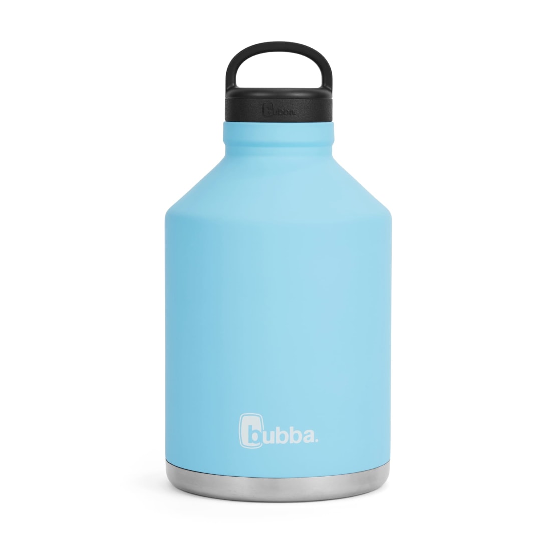 bubba® Trailblazer Stainless Steel Rubberized Water Bottle, 84 Oz, Pool Blue