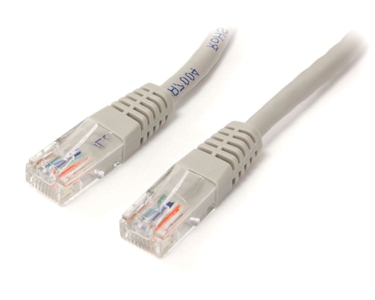 15 m Gray Molded Cat5e UTP Patch Cable