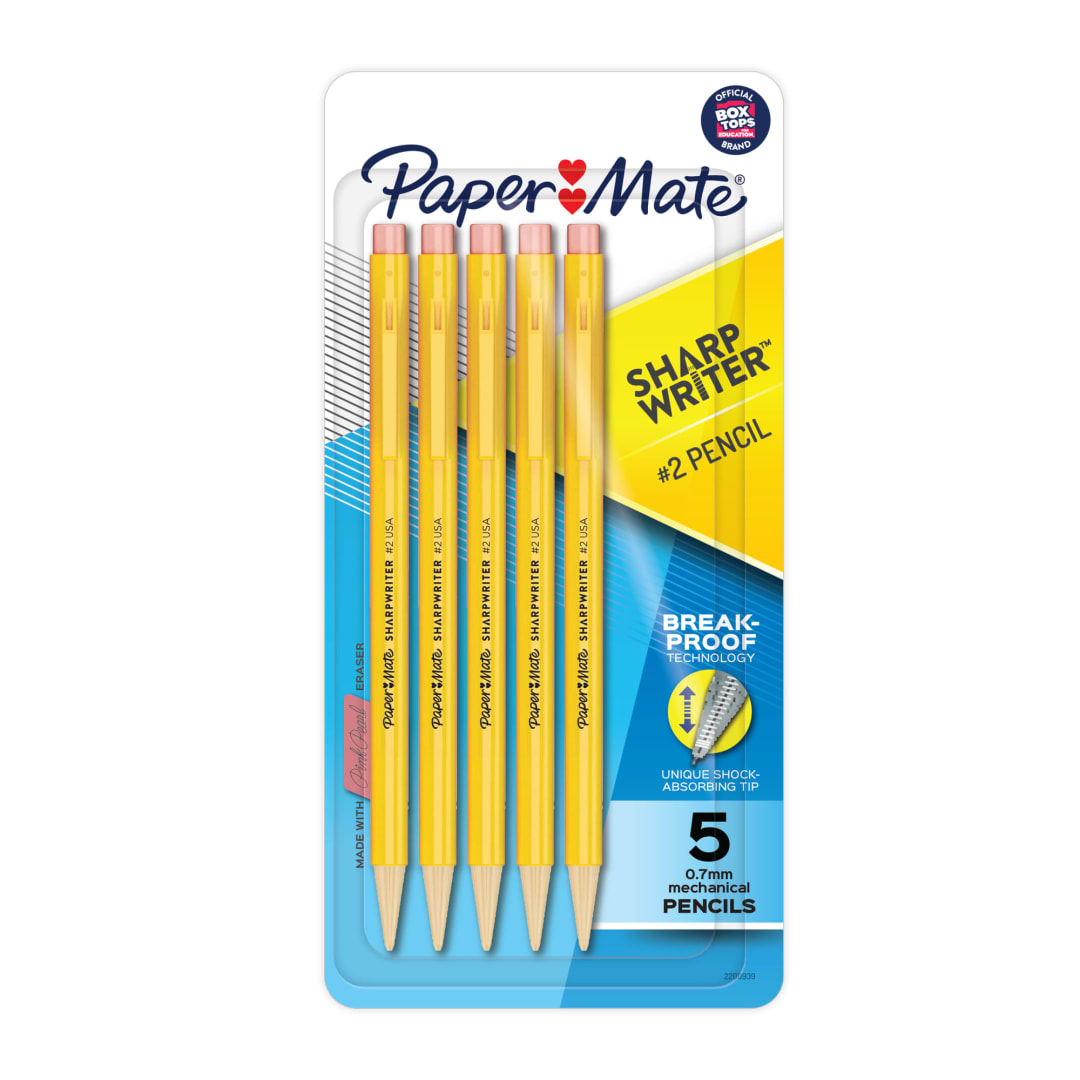 Paper Mate SharpWriter Mechanical Pencils, 0.7mm, HB #2 led