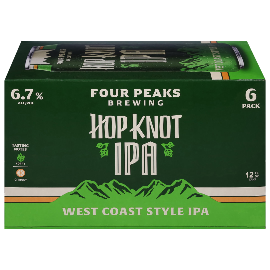 Four Peaks Brewing West Coast Style IPA Hop Knot Beer 6 - 12 fl oz Cans