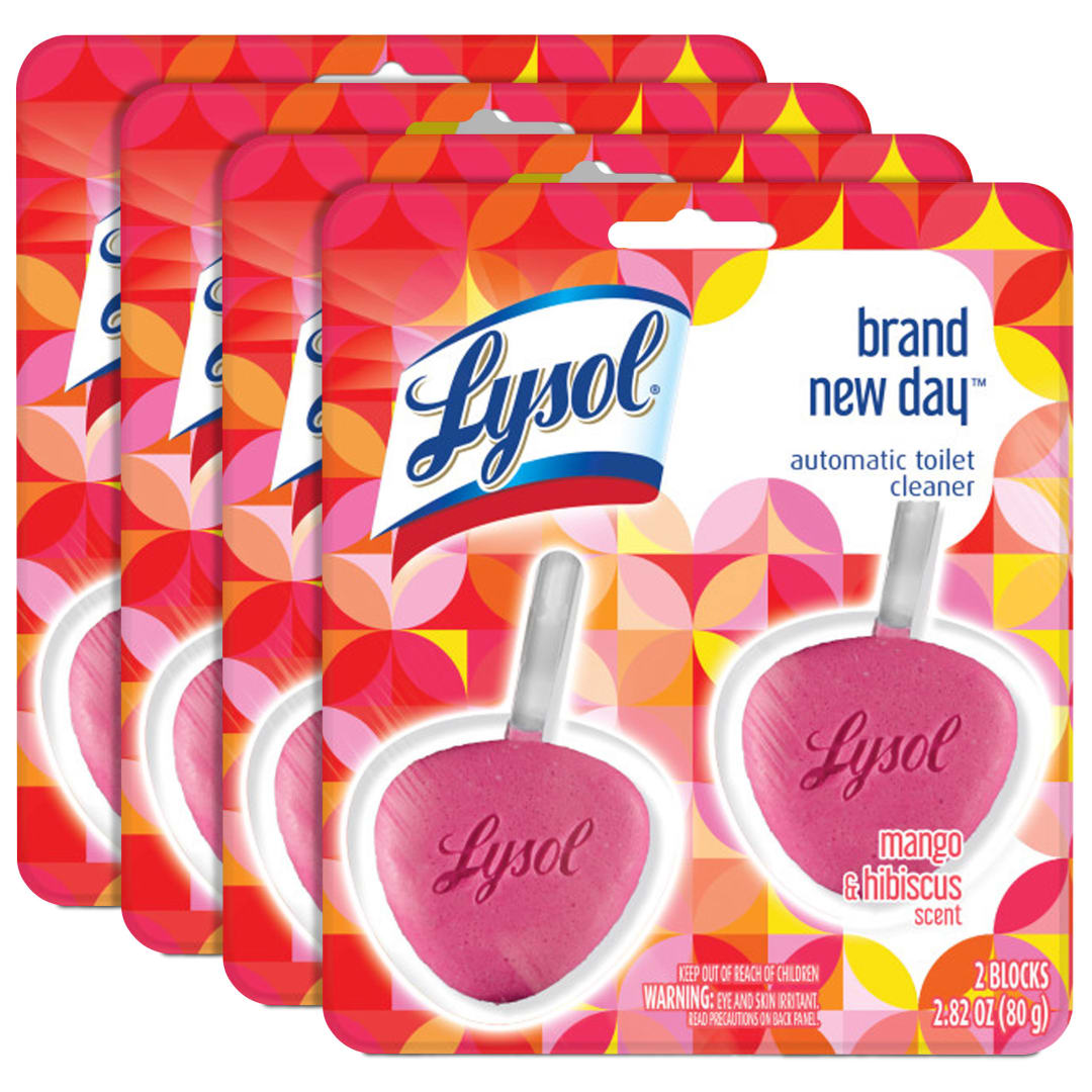 LYSOL® Automatic Toilet Bowl Cleaner - Brand New Day™ Mango & Hibiscus 4/2 ct.