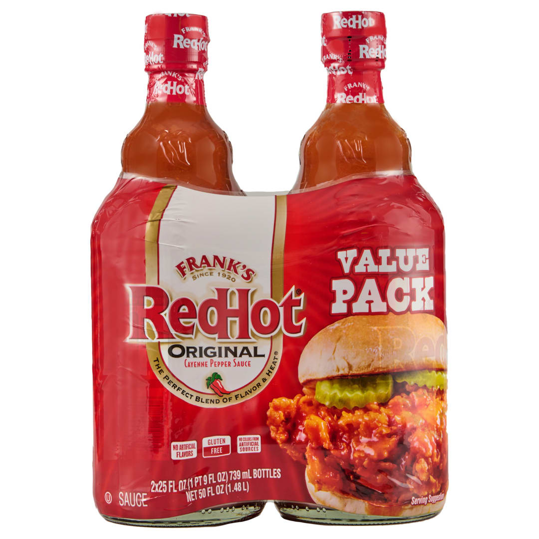 Frank's RedHot® Twin Pack Original Cayenne Pepper Hot Sauce, 25.0 fl oz