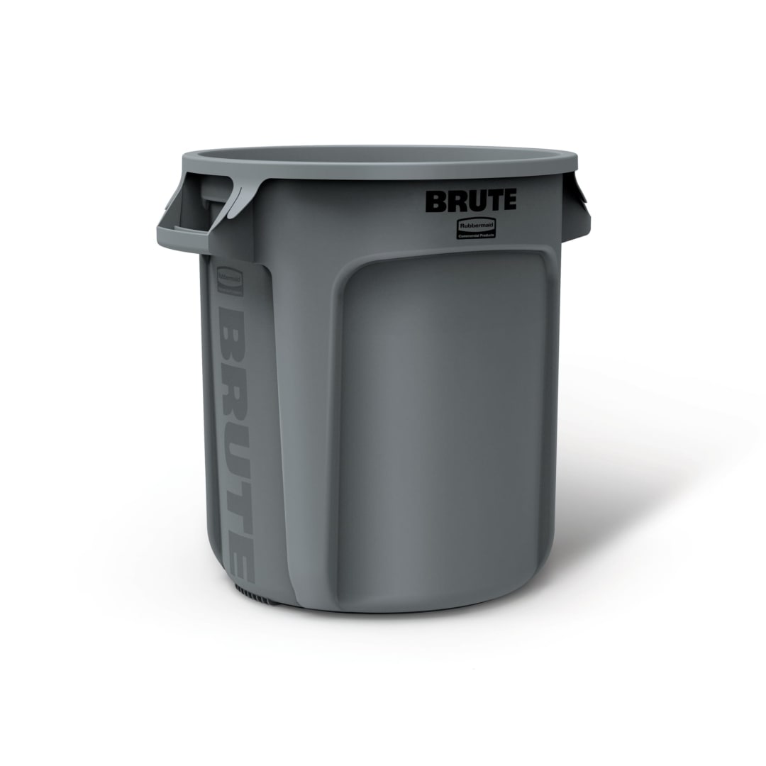 BRUTE 10 Gal Round Trash Can with Lid