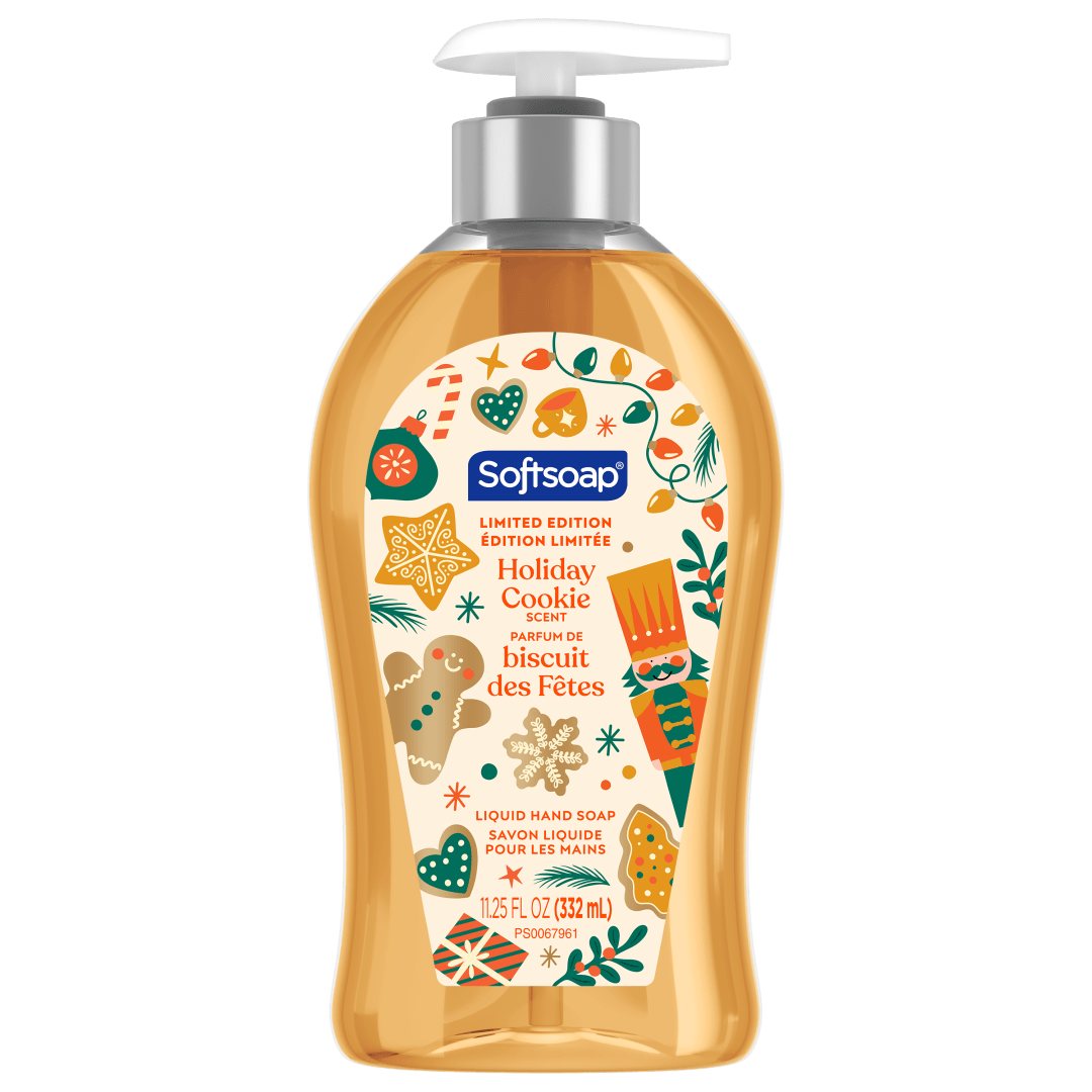 Softsoap Limited Edition Liquid Hand Soap, Bathroom or Kitchen Hand Soap, Holiday Cookie Scent, 11.25 oz