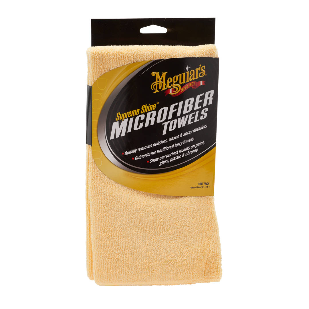 Flanela de Microfibra Meguiar's® Supreme Shine, 3 unidades
