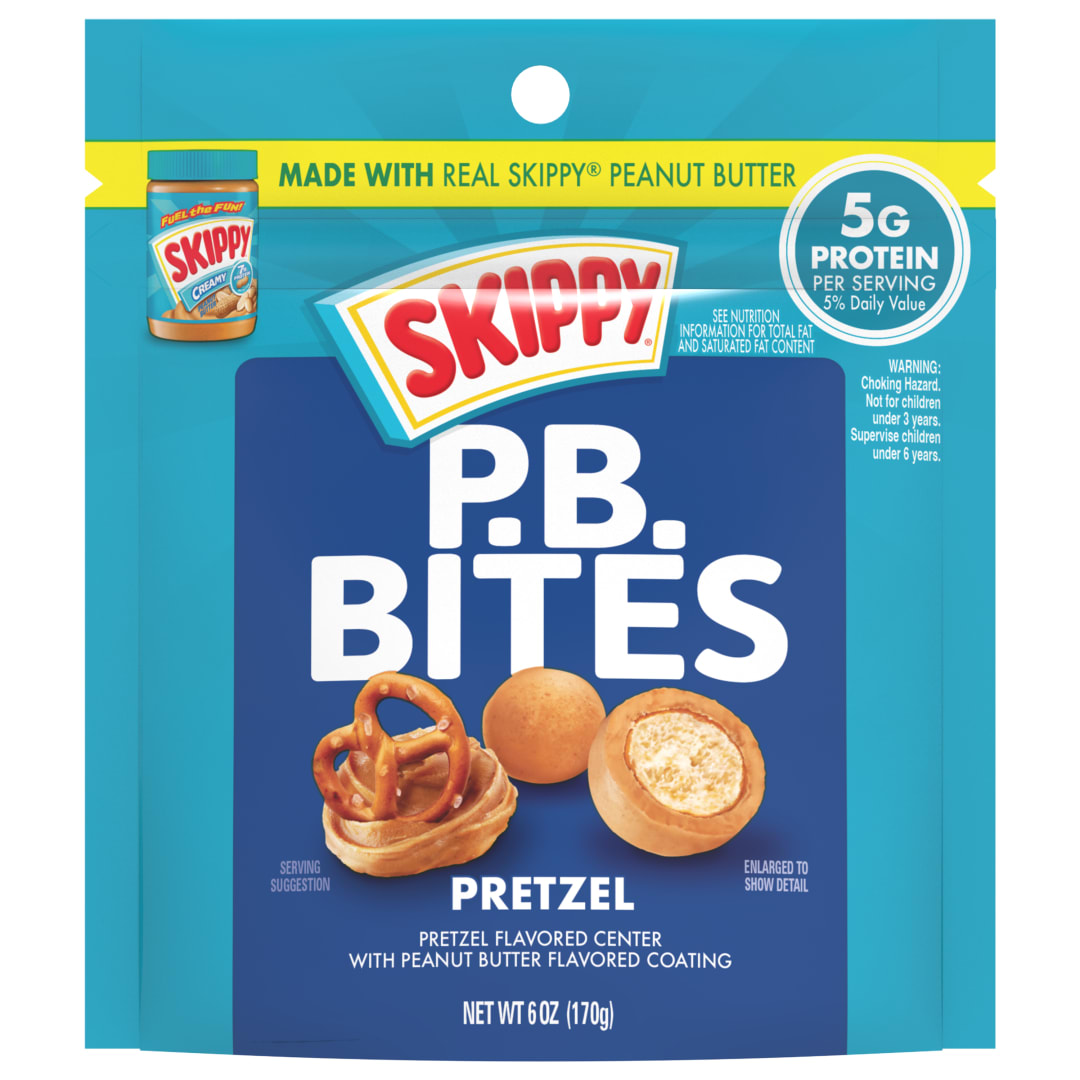 SKIPPY Peanut Butter Bites Pretzel Pouch
