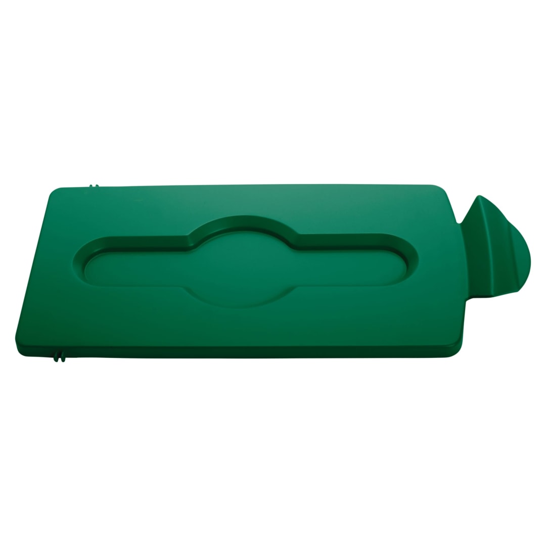 Slim Jim® Recycling Station Closed Lid Green