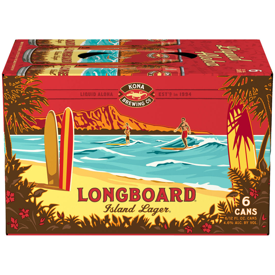 Kona® Longboard® Island Lager® Beer, 6 Pack 12 fl. oz. Cans