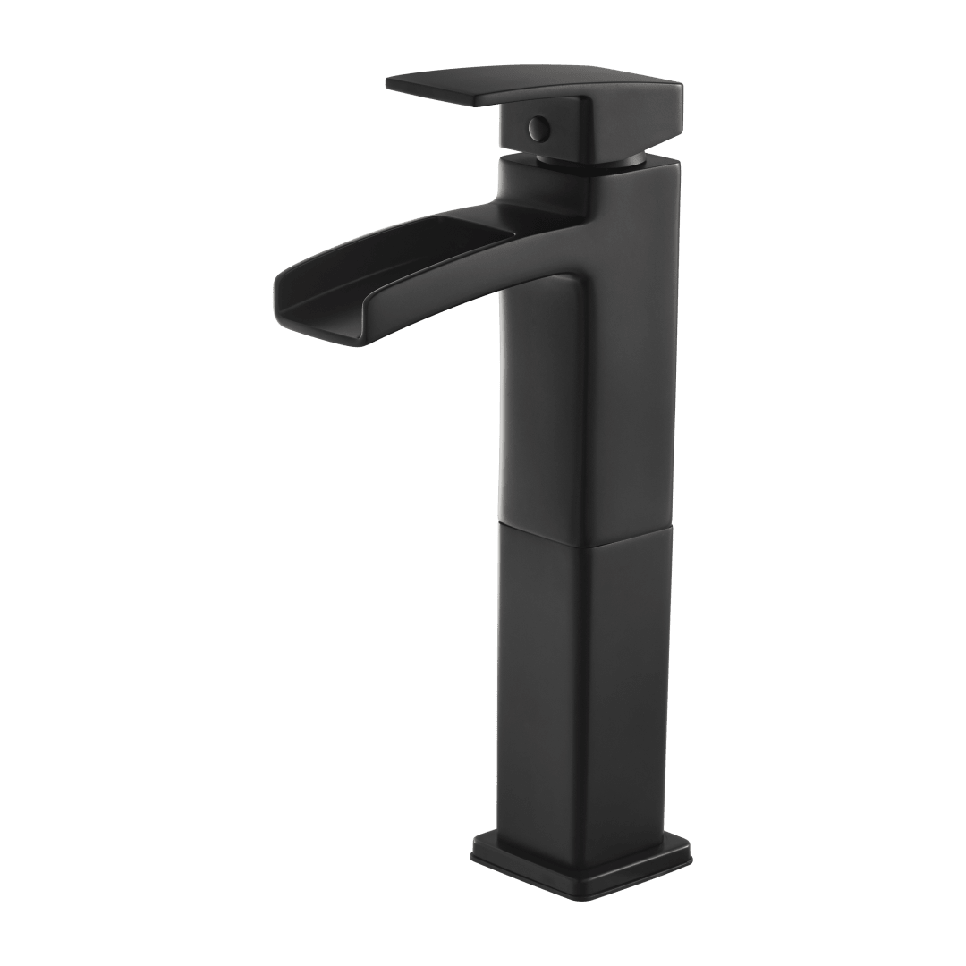 Kenzo Single Control Vessel Bathroom Faucet in Black