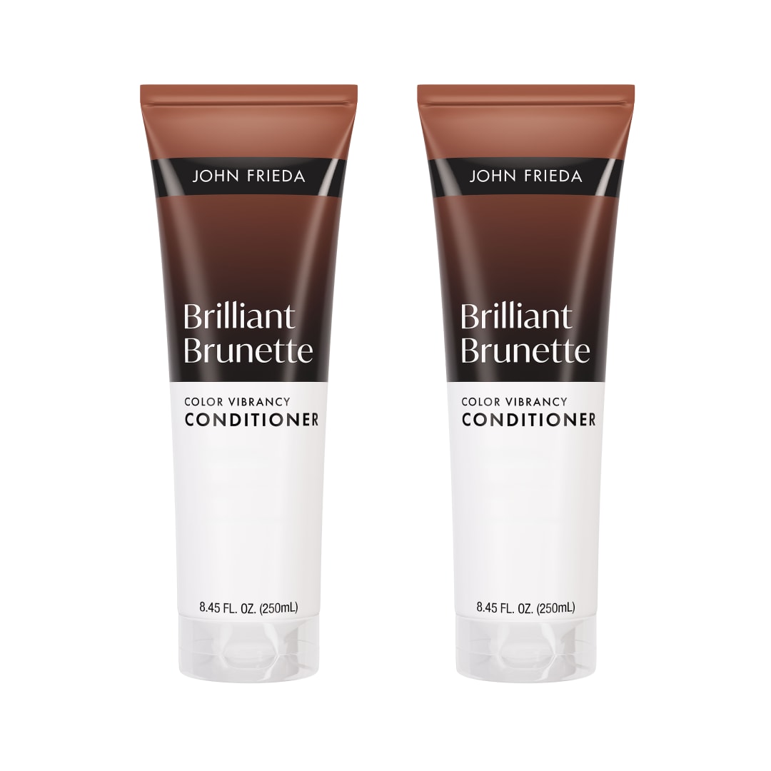 John Frieda Brilliant Brunette Color Enhancing Conditioner, 8.45 fl oz, 2pk