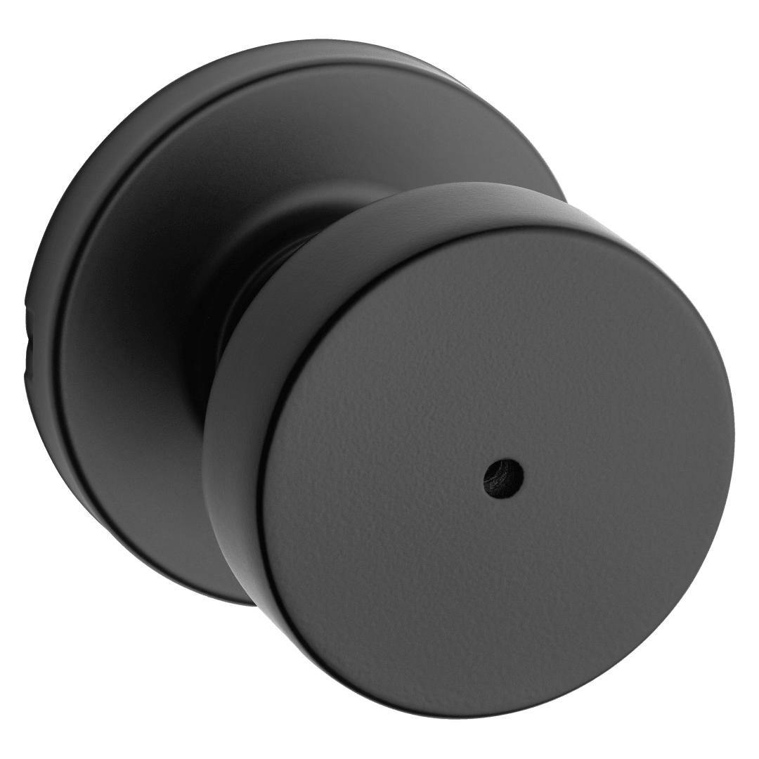 Pismo Round Bed/Bath Knob in Matte Black