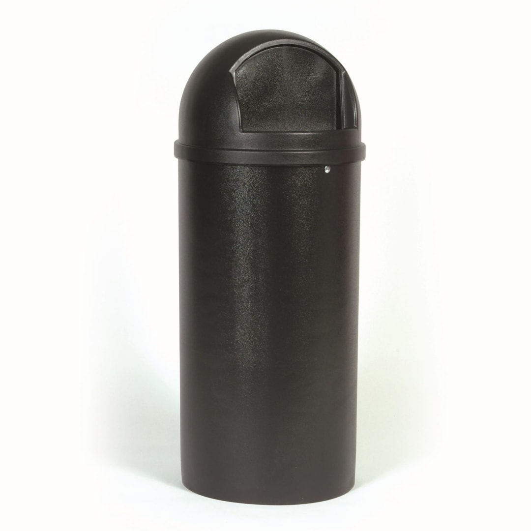 Rubbermaid Commercial Products Marshal® 25 Gal Classic Trash Can, Black