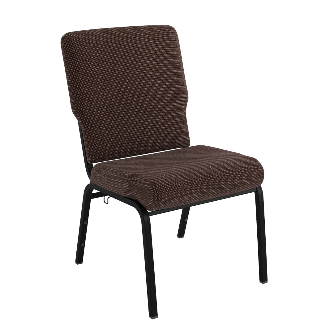 Advantage 20.5 in. Java Molded Foam Church Chair