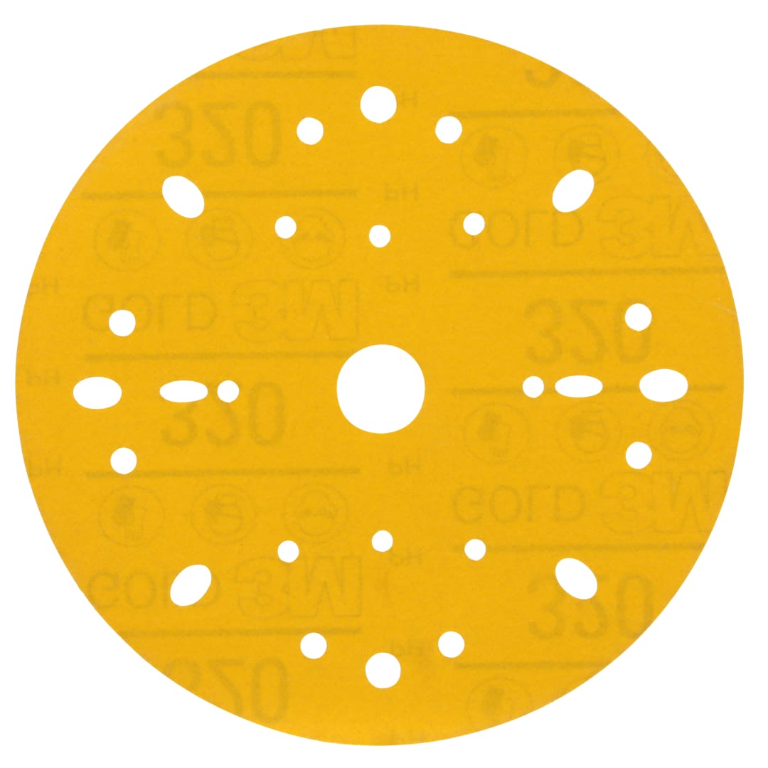 3M™ Hookit™ 288U Sarı Delikli Zımpara, 150 mm, Çok Delikli, 320, 9287