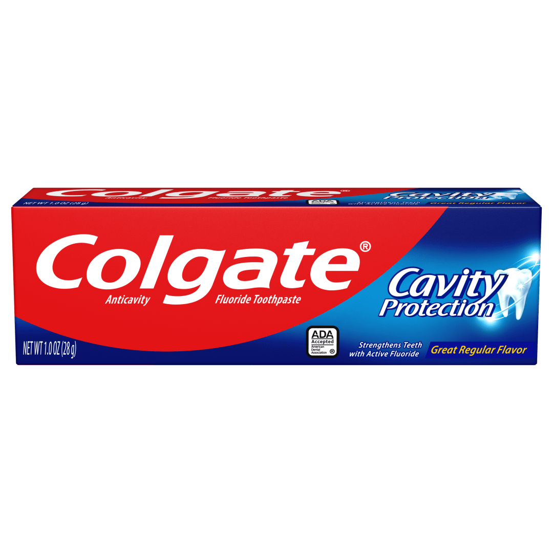 Colgate® Cavity Protection Toothpaste with Fluoride, Great Regular Flavor, 1oz