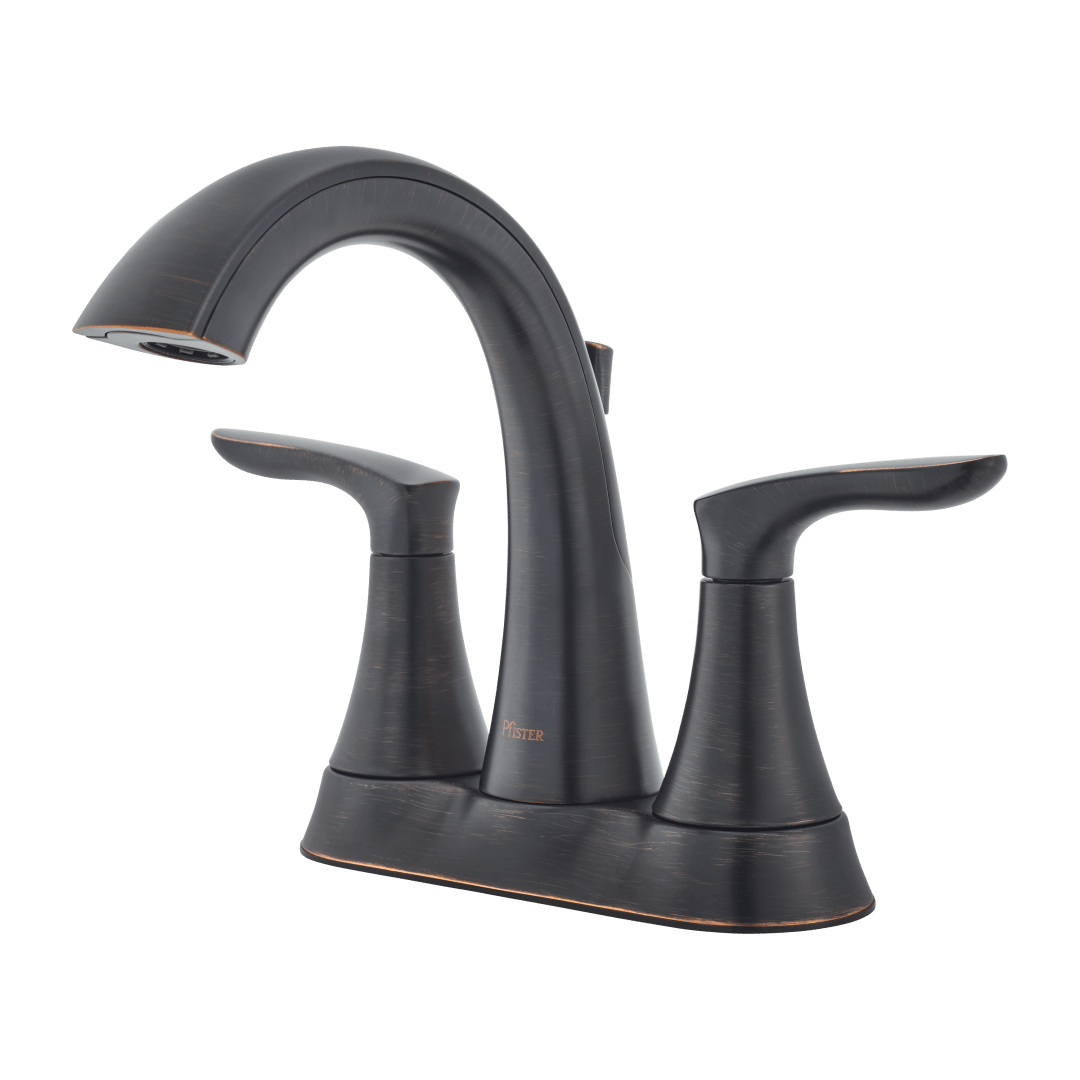 Weller2-Handle 4" Centerset Bath Faucet in Tuscan Bronze