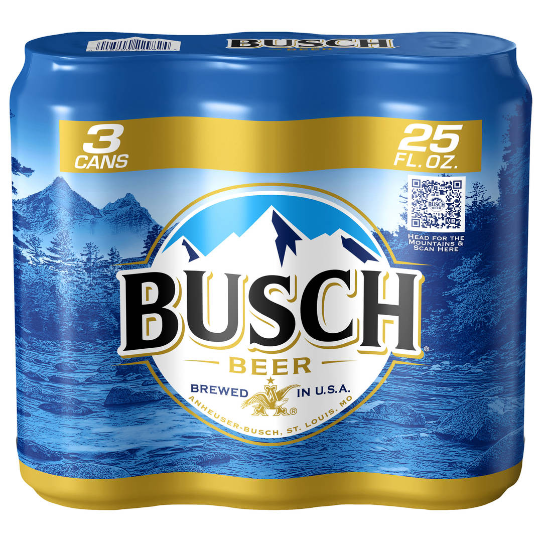 Busch Beer 3 - 25 fl oz Cans