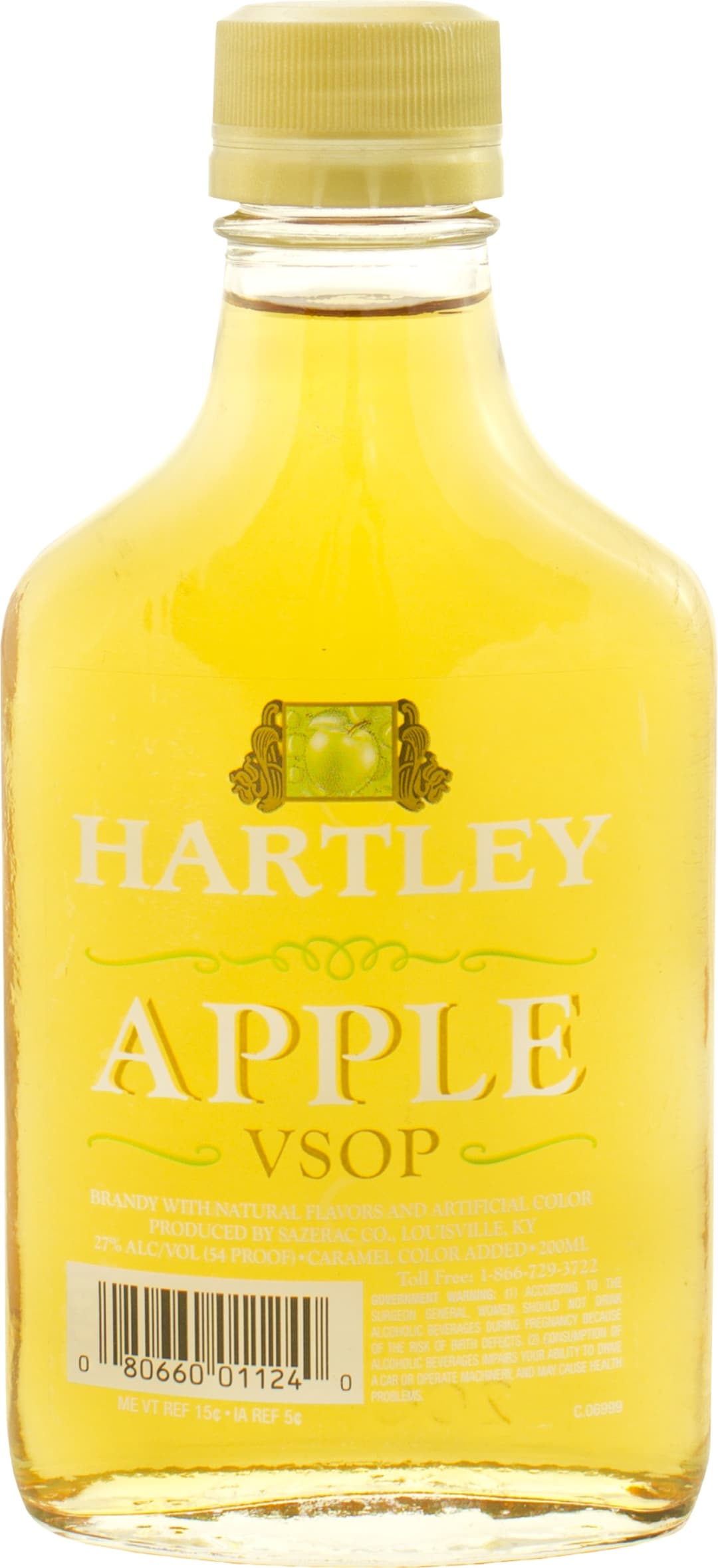 Hartley Apple Brandy 200ml 54 Proof