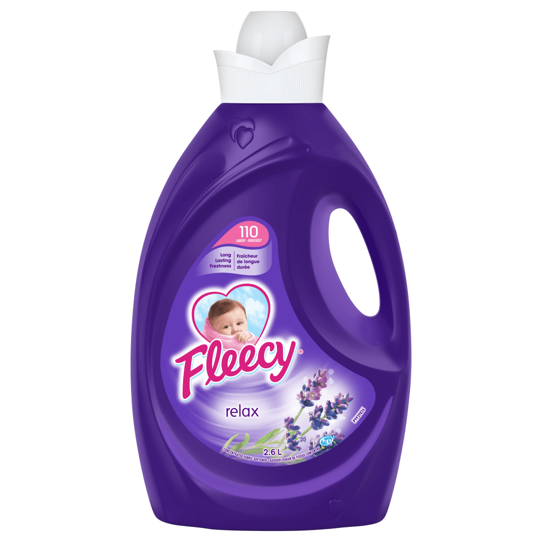 Fleecy Liquid Fabric Softener, Aroma Therapy Relax, 110 Loads, 2.6 L