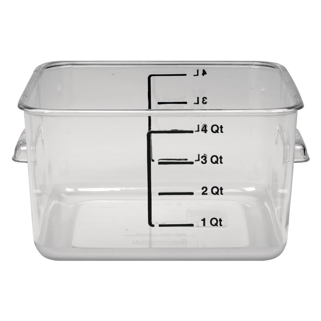 Square Storage Container 4-Quart Clear
