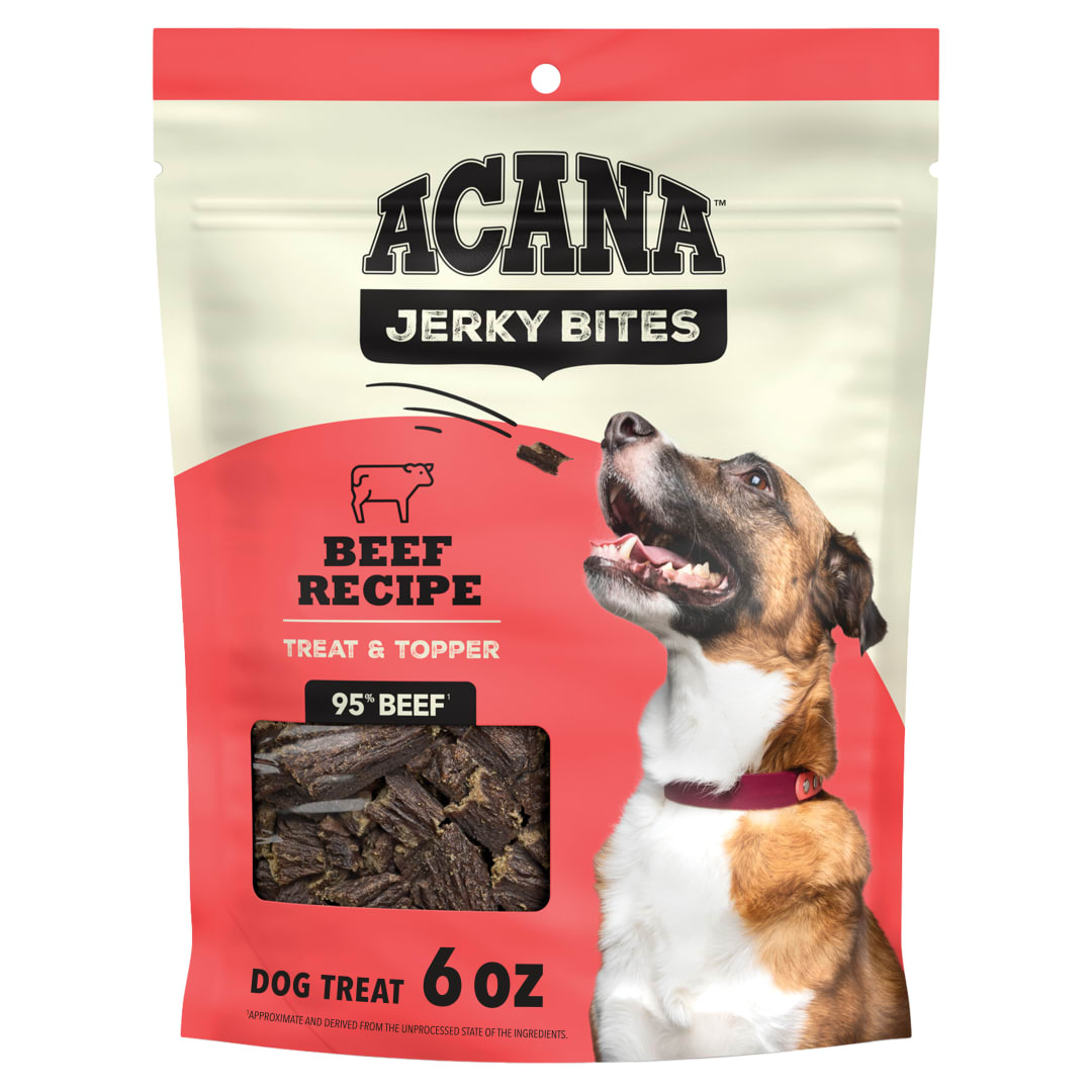 ACANA Jerky Bites Dog Treats Red Meat Recipe