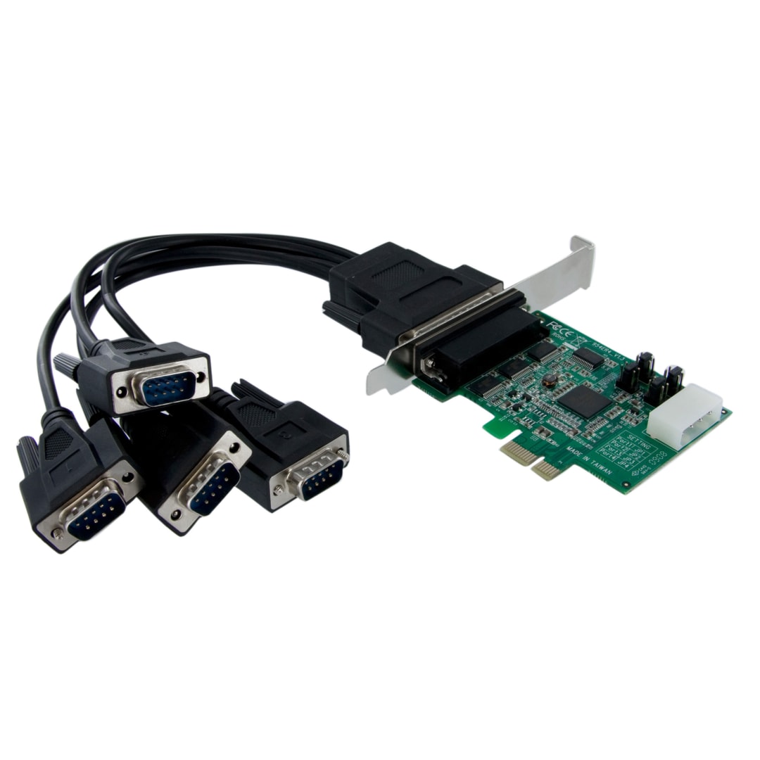 4 Port Native PCIe RS232 Serial Adapter Card