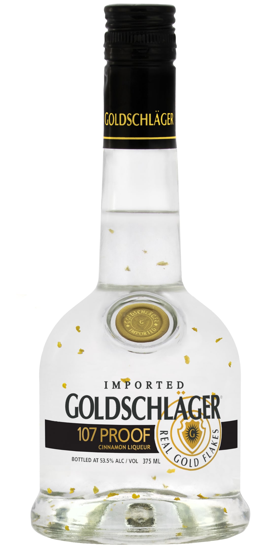 Goldschlager Black Gold Cinnamon Liqueur 375ml 107 proof
