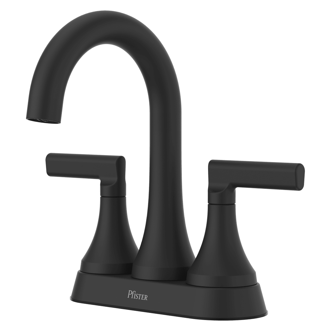 Vedra 2-Handle 4" Centerset Bathroom Faucet in Matte Black