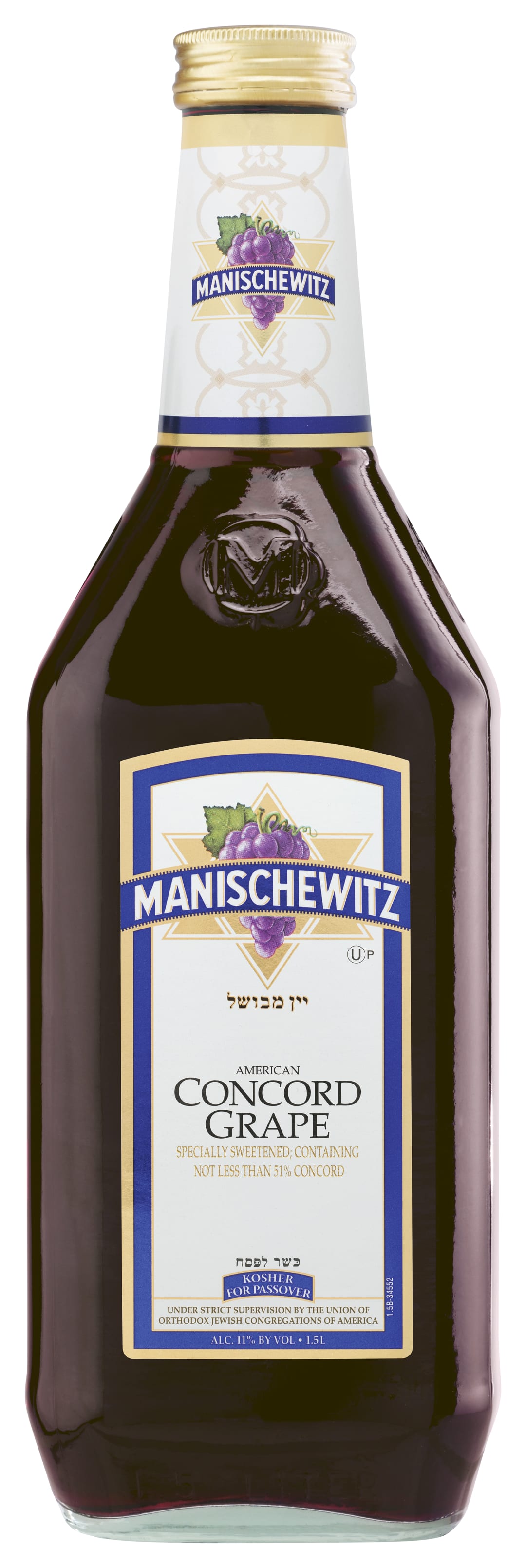 Manischewitz Concord Grape Fruit Wine 1.5L Bottle