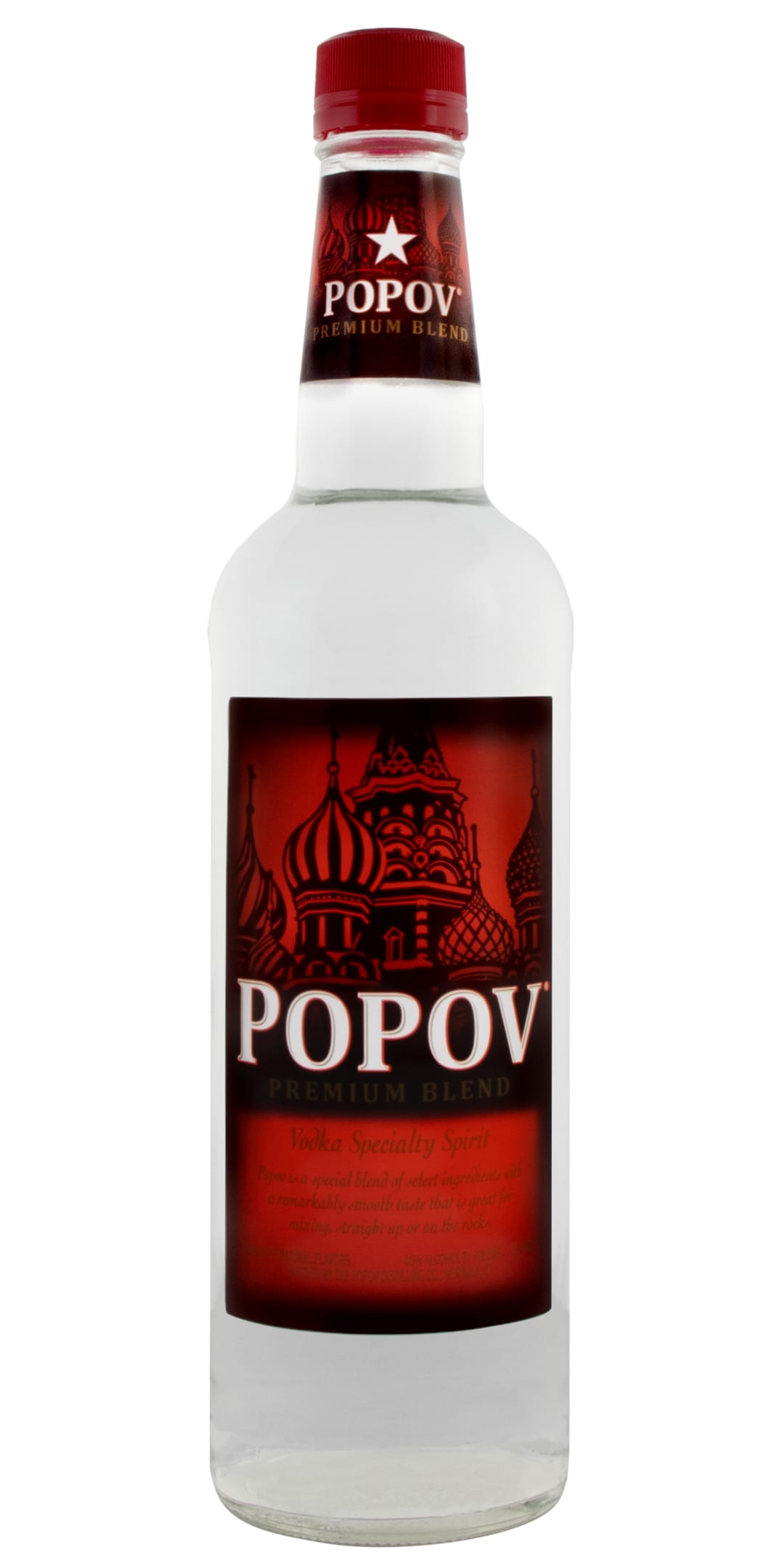 Popov Vodka 750ml 80 Proof