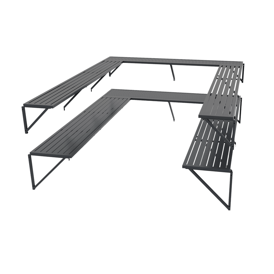 Sojag 8 x 7 ft Black Breen Greenhouse Shelf Kit