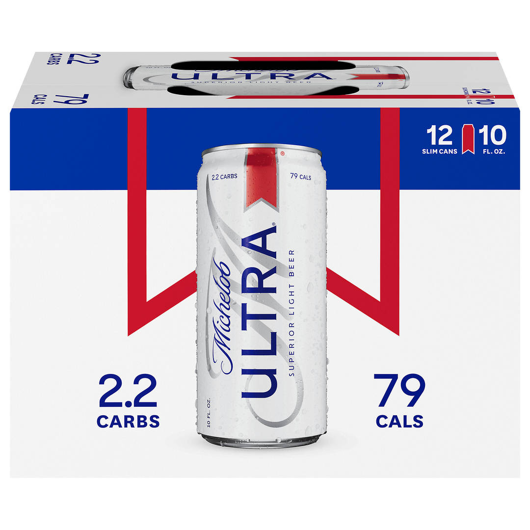 Michelob ULTRA Superior Light American Lager Beer 12 Pack, 10 fl oz Cans