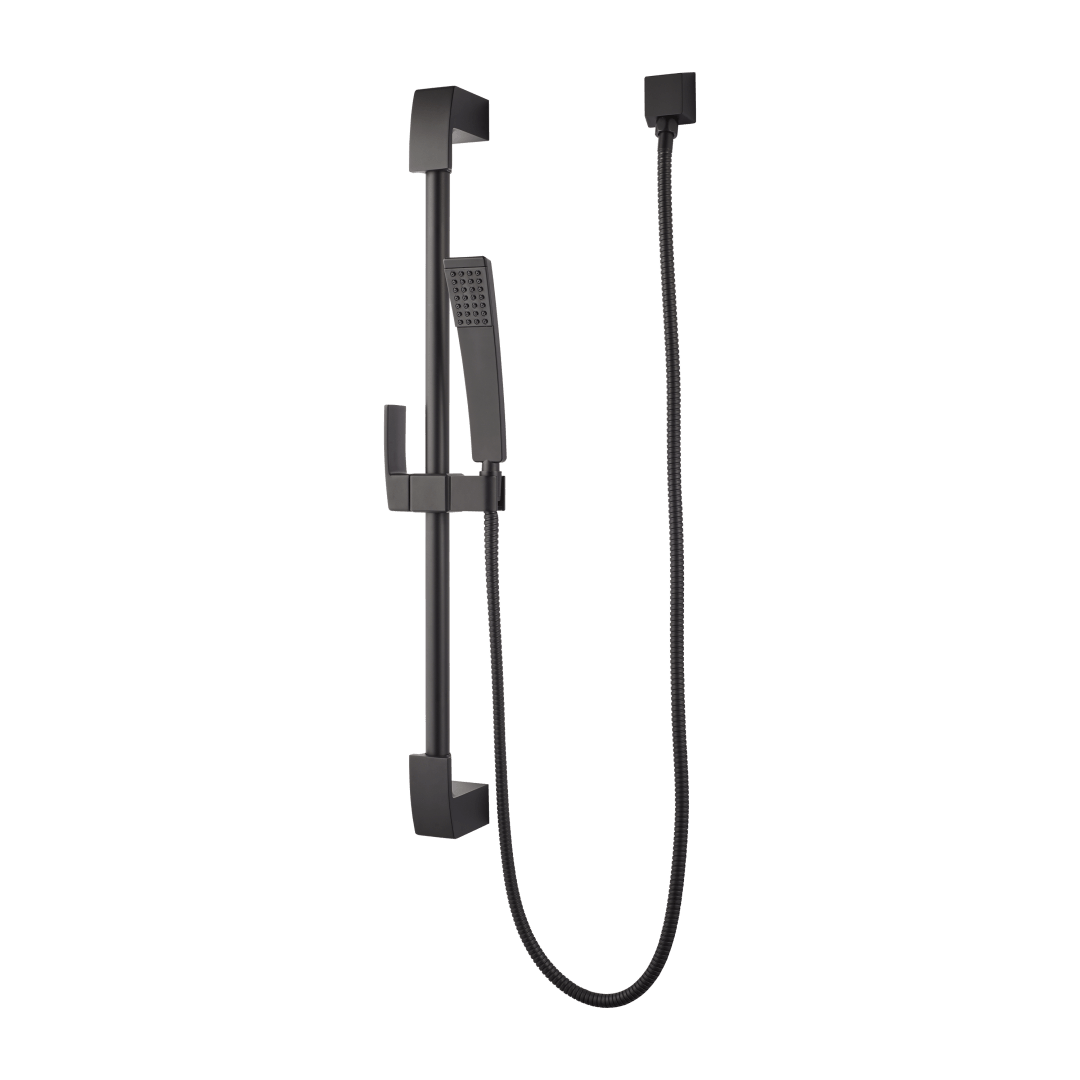 Kenzo Adjustable Slidebar Handheld Shower Kit in Matte Black