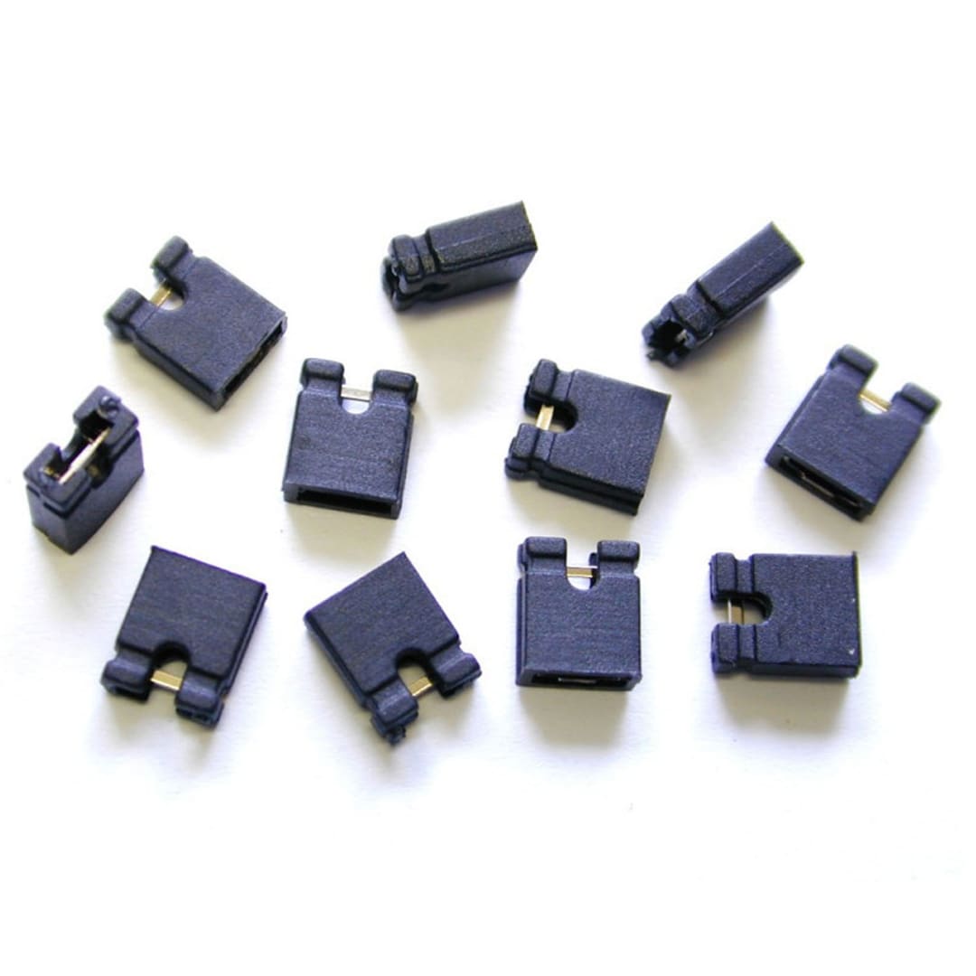 PKG OF 100 2.54mm STANDARD JUMPER CAPS