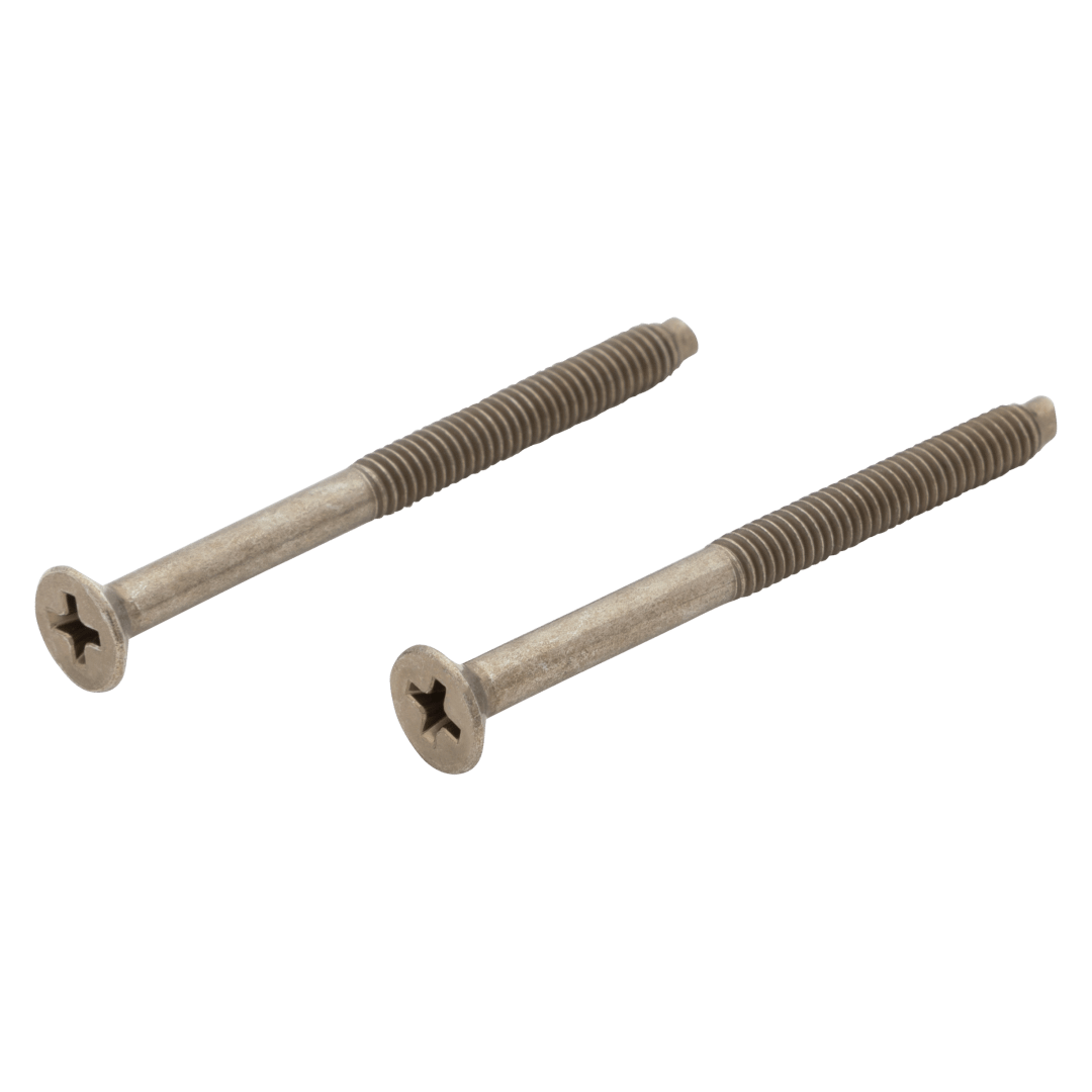Thick Door Flat Head Screws for Lever in Satin Nickel Finish