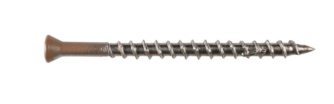 Simpson Strong-Tie T07225WJI Deck-Drive™ DWP WOOD SS Screw — #7 x 2-1/4 in. T-15, Trim Head, Type 316, Tan 03 (350-Qty) (Pack of 6)