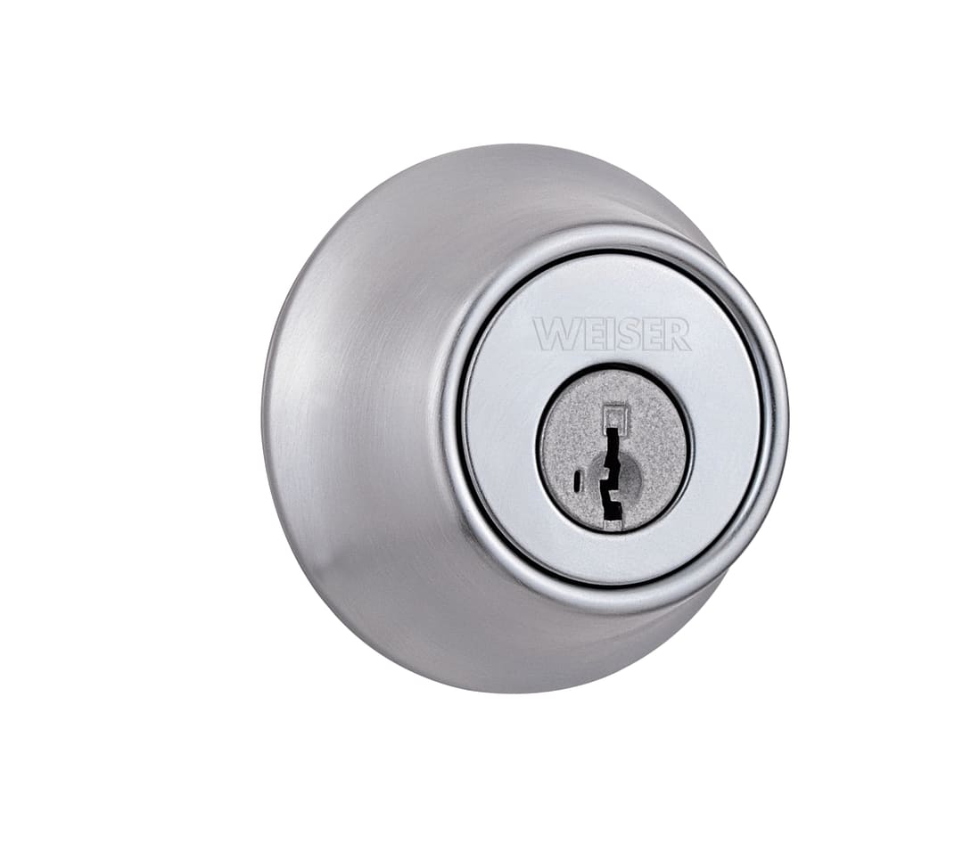 GDC9471 Single Cylinder Deadbolt featuring SmartKey Security™ in Satin Chrome