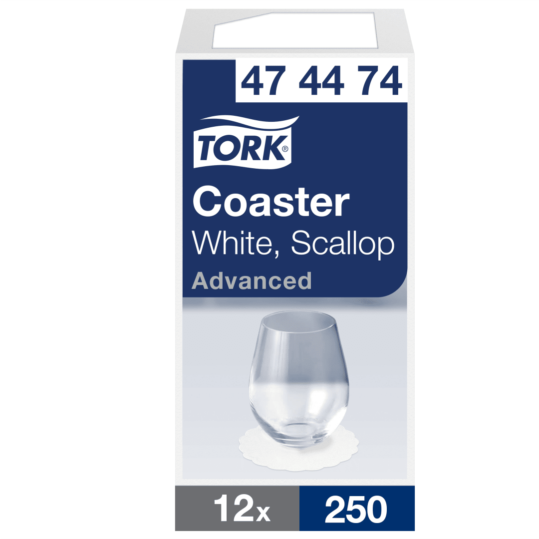 Tork White Coaster