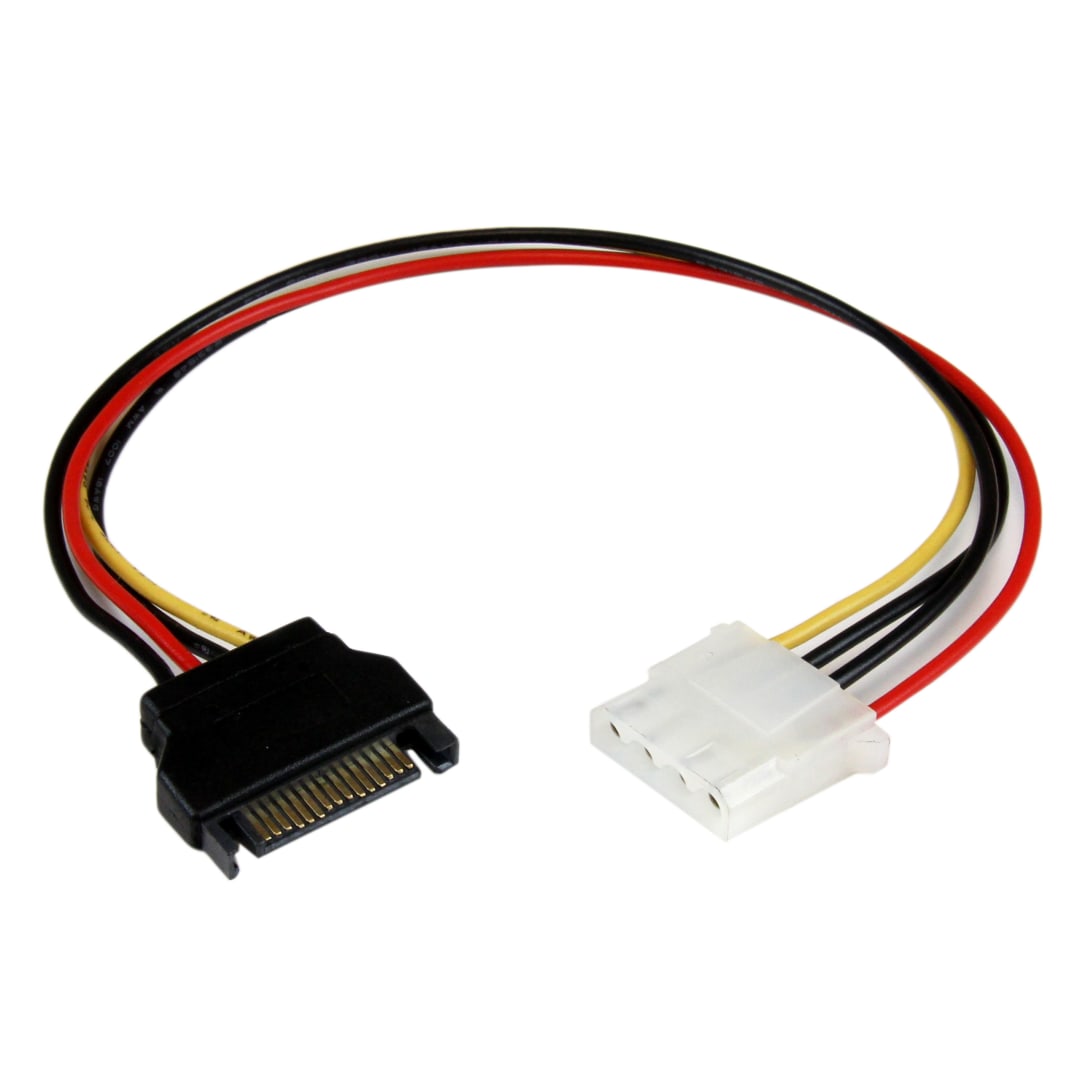 12in SATA to LP4 Power Cable Adapter F M