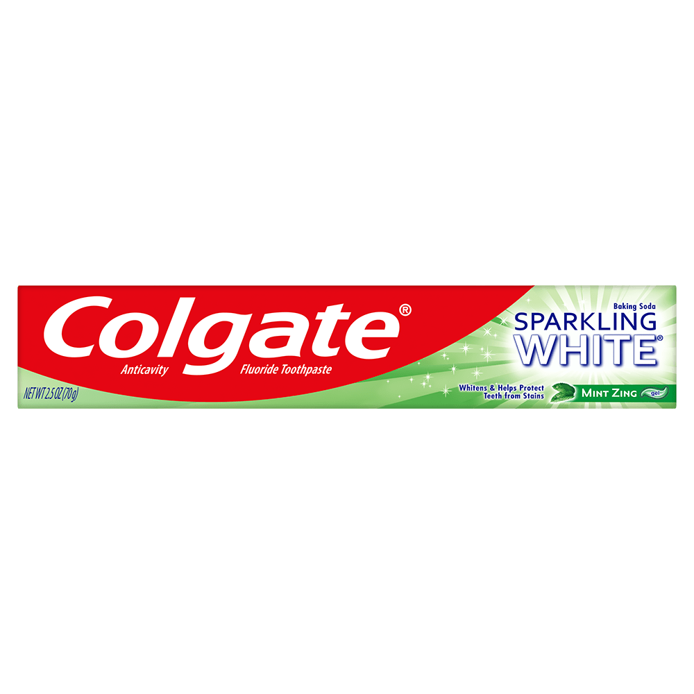 Colgate Sparkling White Whitening Toothpaste, Mint Zing - 2.5 Ounce